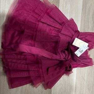 Elegant Strapless Pink Dress